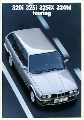 BMW 320i 325i 325iX 324td touring Prospekt 1989