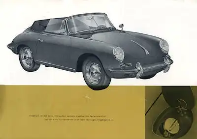 Porsche 356 B Prospekt 10.1961