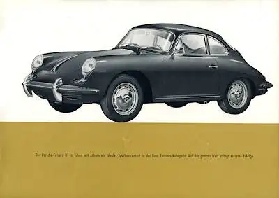 Porsche 356 B Prospekt 10.1961