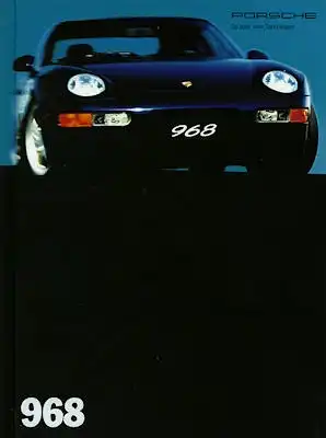 Porsche 968 Prospekt 8.1993