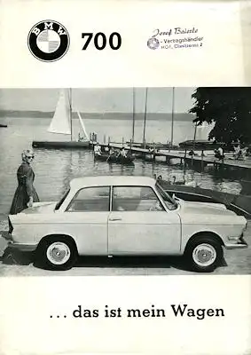 BMW 700 / 700 Coupé Prospekt ca. 1961
