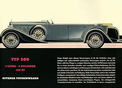 Mercedes-Benz Wagen für Sechs Prospekt 2.1934