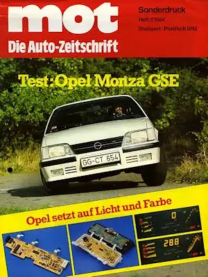 Opel Monza Test 1984