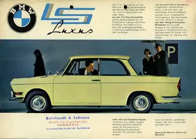 BMW 700 Luxus Prospekt 1963