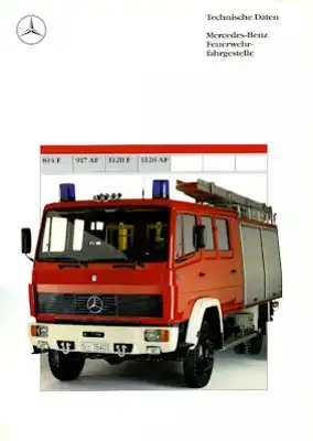 Mercedes-Benz Feuerwehrfahrgestelle Prospekt 1990