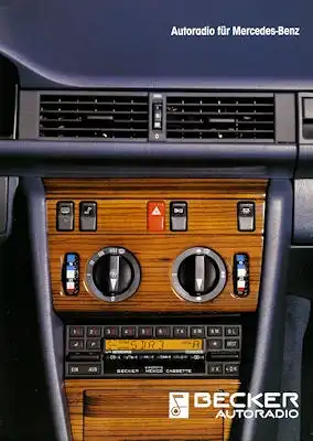 Mercedes-Benz Becker Autoradios Prospekt 1982