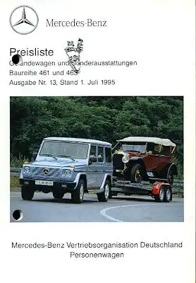 Mercedes-Benz G Preisliste 7.1995