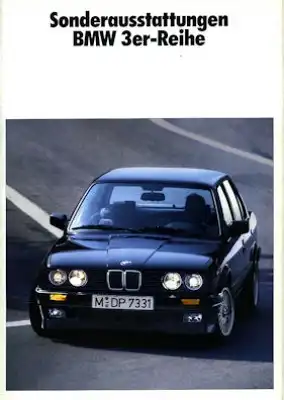 BMW 3er Sonderausstattungen Prospekt 1990