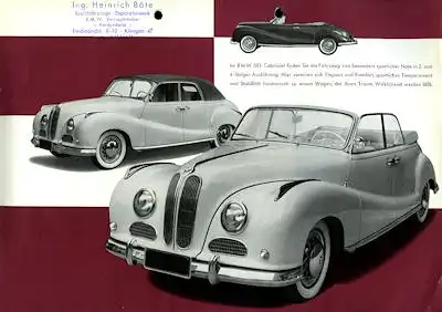 BMW 501 A Prospekt 11.1954