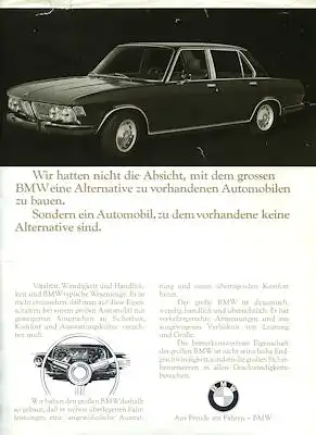 BMW 2500 2800 Prospekt 9.1968