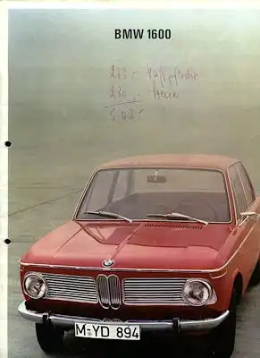 BMW 1600 Prospekt 1967