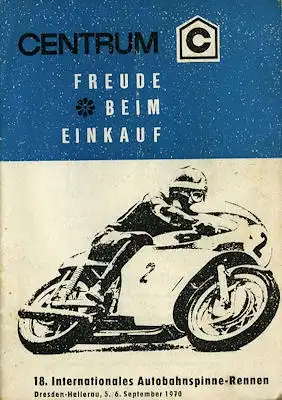 Programm Autobahnspinne Dresden 5.9.1970