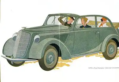 Opel Olympia Prospekt 1930er Jahre