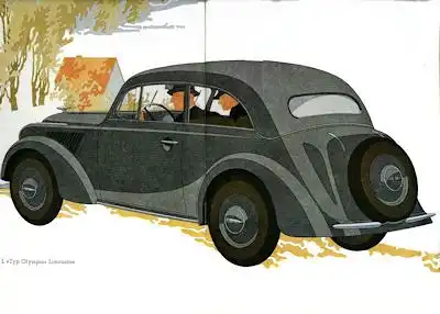 Opel Olympia Prospekt 1930er Jahre