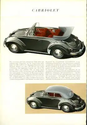 VW Käfer Prospekt 1955