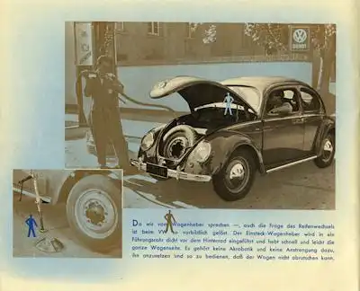 VW Käfer Prospekt (ca. 1950) Reprint