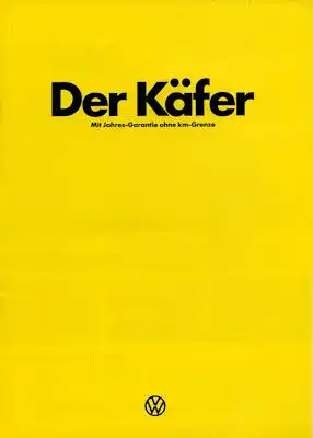 VW Käfer Prospekt 1.1976