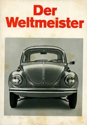 VW Käfer ist Weltmeister! Prospekt 1972