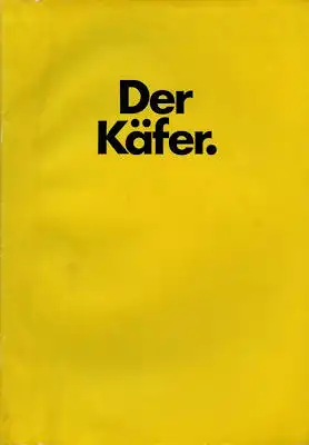 VW Käfer Prospekt 8.1972 / 1.1973