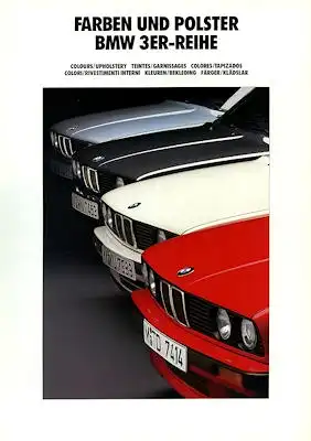 BMW 3er Farben Prospekt 1991