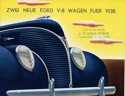 Ford V 8 Prospekt 1938