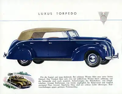 Ford V 8 Prospekt 1938