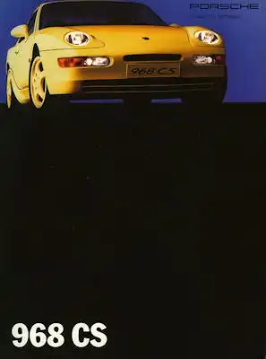 Porsche 968 CS Prospekt 10.1992