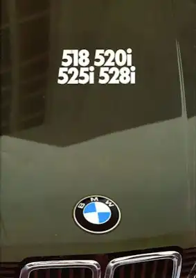 BMW 518 520i 525i 528i Prospekt 1982