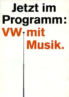 VW Autoradio Prospekt 8.1966