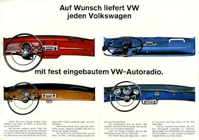 VW Autoradio Prospekt 8.1966