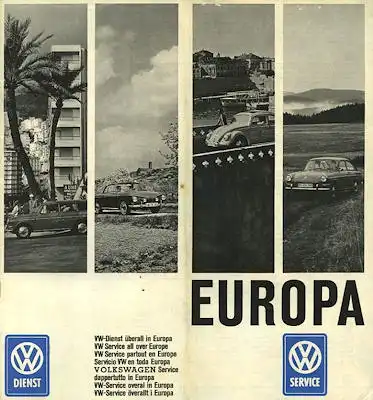 VW Europa Karte 1967