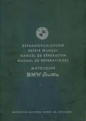 BMW Isetta 250 300 Reparaturanleitung 1961