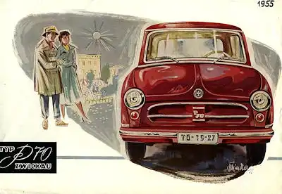 Trabant P 70 Zwickau Prospekt 1955