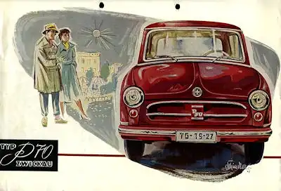 Trabant P 70 Zwickau Prospekt 1955 nl