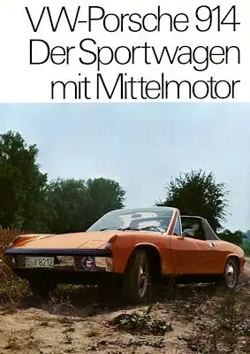 Porsche 914 Prospekt 9.1970