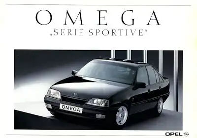 Opel Omega Serie Sportive Prospekt 1990