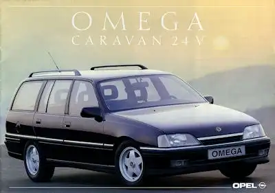 Opel Omega Caravan 24 V Prospekt 10.1990