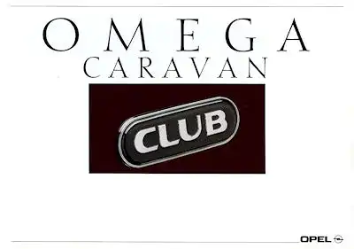 Opel Omega Caravan Club Prospekt 3.1991