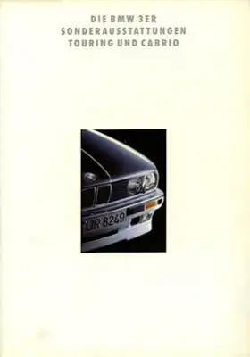 BMW 3er Sonderausstattung Touring Cabrio Prospekt 1993