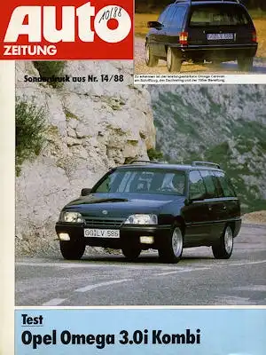 Opel Omega 3.0i Kombi Test 1988