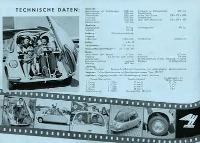 Heinkel Kabine Prospekt 1950er Jahre