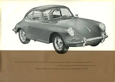 Porsche 356 B Prospekt 6.1962 e
