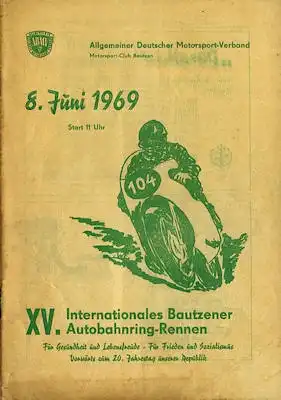 Programm 15. Bautzener Autobahnring 8.6.1969