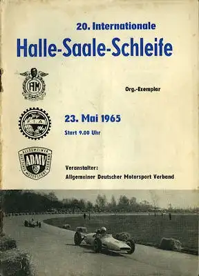 Programm Halle-Saale-Schleife 23.5.1965