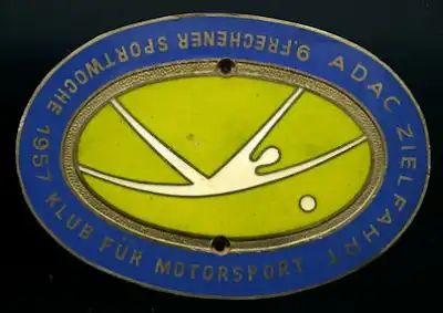 Plakette ADAC Frechen 1957