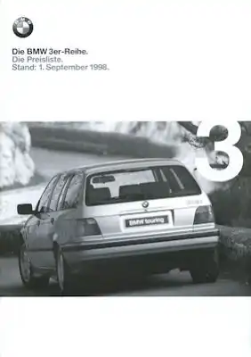 BMW 3er Preisliste 9.1998