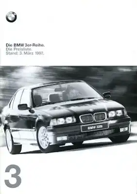BMW 3er Preisliste 3.1997
