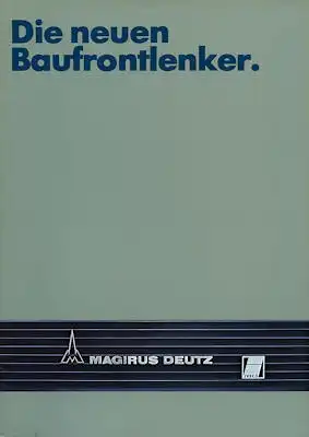 Magirus Deutz Baufrontlenker Prospekt 1980