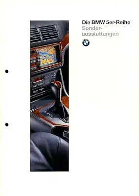 BMW 5er Sonderausstattung Prospekt 1996