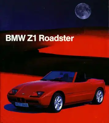 BMW Z 1 Roadster internes Prospekt 9.1987